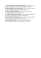 Growing Media & Soil-less Systems Vocabulary Words & Definitions sample page