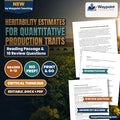 Heritability Estimates for Quantitative Production Traits Reading Worksheet cover