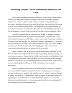 Identifying Zoonotic Disease Transmission Vectors on the Farm Reading Worksheet sample page