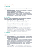 Introduction to Animal & Veterinary Science 5E Lesson Plan sample page
