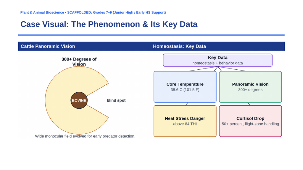 Introduction to Animal & Veterinary Science Scaffolded Phenomena-Based Lesson: The Homeostatic Thermoregulation and Flight Zone Paradox Presentation sample page