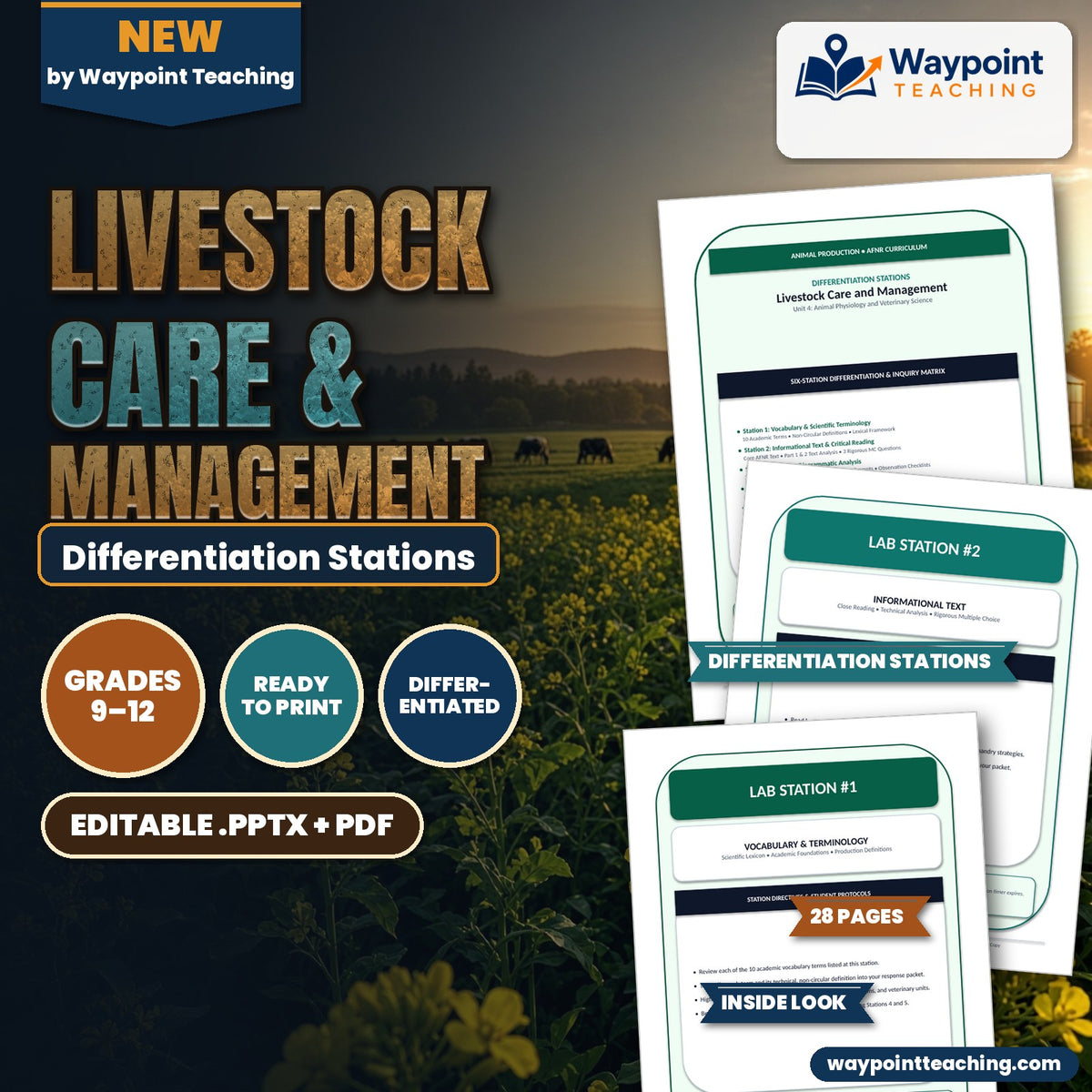Livestock Care & Management Differentiation Stations cover