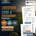 Livestock Care & Management Guided Notes cover
