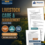 Livestock Care & Management Lesson Quiz cover