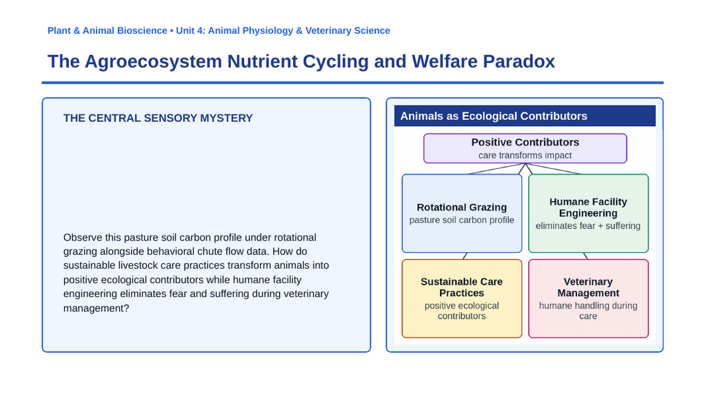Livestock Care & Management Phenomena-Based Lesson: The Agroecosystem Nutrient Cycling and Welfare Paradox Presentation sample page