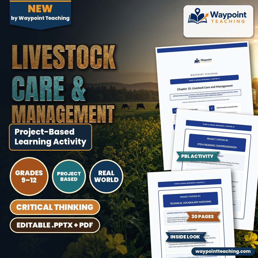 Livestock Care & Management Project-Based Learning Activity cover