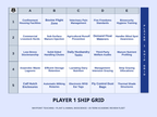Livestock Care & Management Sea Battle Review Game sample page