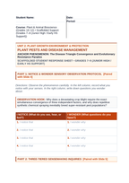Plant Pests & Disease Management Scaffolded Phenomena-Based Lesson: The Disease Triangle Convergence and Evolutionary Resistance Paradox Student Response Sheet sample page