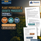Plant Physiology & Growth Processes Bell Ringers & Exit Tickets cover
