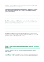 Plant Physiology & Growth Processes Scaffolded Phenomena-Based Lesson: The Transpiration Pull and Stomatal Regulation Paradox Student Response Sheet sample page
