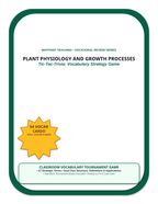 Plant Physiology & Growth Processes Tic-Tac-Toe Review Game sample page