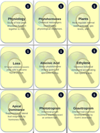 Plant Physiology & Growth Processes Trivia Board Game sample page
