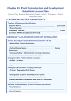 Plant Reproduction & Development Substitute Lesson Plan sample page