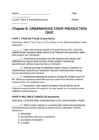 Principles of Protected Agriculture Lesson Quiz sample page
