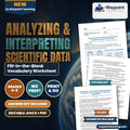 Analyzing & Interpreting Scientific Data Fill-in-the-Blank Vocabulary Worksheet cover