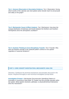 Analyzing & Interpreting Scientific Data Phenomena-Based Lesson: The Breathing Planet: Mauna Loa Keeling Curve Seasonal Zigzag Student Response Sheet sample page