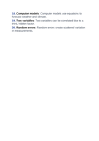 Analyzing & Interpreting Scientific Data Vocabulary Words & Definitions sample page