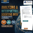 Analyzing & Interpreting Scientific Data Vocabulary Words & Definitions cover