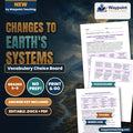Changes to Earth's Systems Vocabulary Choice Board cover