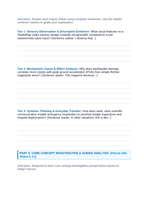 Communicating Scientific Findings Scaffolded Phenomena-Based Lesson: USGS ShakeMap: Transforming Seismograms into Instant Emergency Heatmaps Student Response Sheet sample page