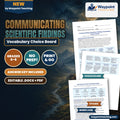 Communicating Scientific Findings Vocabulary Choice Board cover