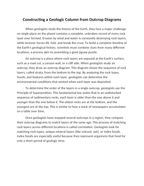 Constructing a Geologic Column from Outcrop Diagrams Reading Worksheet sample page