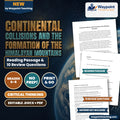 Continental Collisions and the Formation of the Himalayan Mountains Reading Worksheet cover