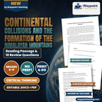 Continental Collisions and the Formation of the Himalayan Mountains Reading Worksheet cover