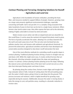 Contour Plowing and Terracing: Designing Solutions for Runoff Reading Worksheet sample page