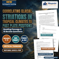 Correlating Glacial Striations in Tropical Climates to Past Plate Positions Reading Worksheet cover