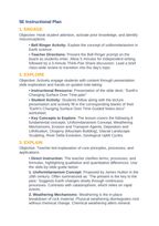 Earth's Changing Surface Over Time 5E Lesson Plan sample page