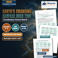 Earth's Changing Surface Over Time Vocabulary Choice Board cover