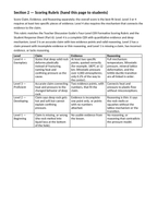 Earth's Layers & Structure Model Response & Scoring Guide sample page