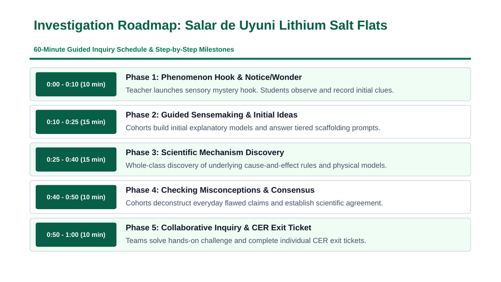 Earth's Natural Resources Scaffolded Phenomena-Based Lesson: Salar de Uyuni: The World's Giant Mirror and Vast Lithium Reservoir Presentation sample page