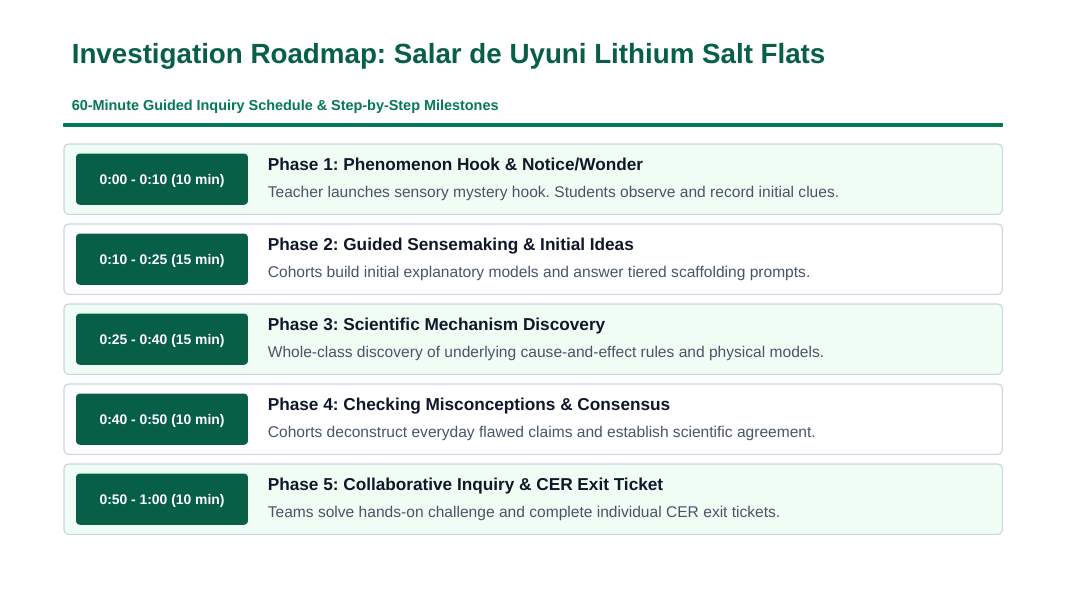 Earth's Natural Resources Scaffolded Phenomena-Based Lesson: Salar de Uyuni: The World's Giant Mirror and Vast Lithium Reservoir Presentation sample page