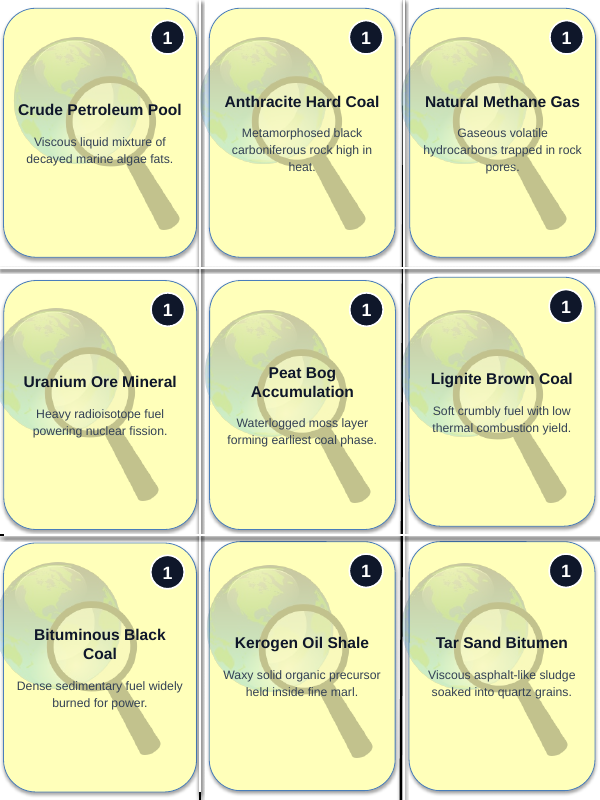 Earth's Natural Resources Trivia Board Game sample page