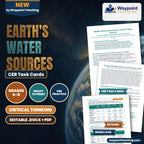 Earth's Water Sources CER Task Cards cover