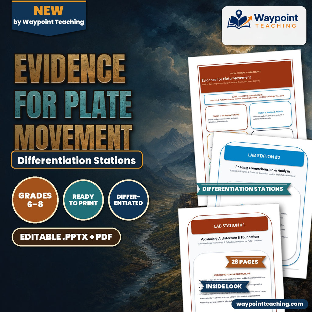 Evidence for Plate Movement Differentiation Stations cover