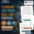 Flashlight and Foam Ball Lab: Modeling the Phases of the Moon Reading Worksheet cover