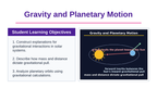 Gravity & Planetary Motion Slide Show Presentation sample page