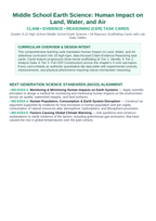 Human Impact on Land, Water, & Air CER Task Cards sample page