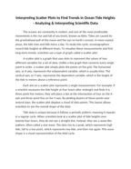 Interpreting Scatter Plots to Find Trends in Ocean Tide Heights Reading Worksheet sample page