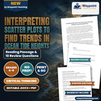 Interpreting Scatter Plots to Find Trends in Ocean Tide Heights Reading Worksheet cover