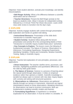 Intro to Scientific Inquiry 5E Lesson Plan sample page
