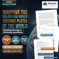 Mapping the Major and Minor Tectonic Plates of the World Reading Worksheet cover