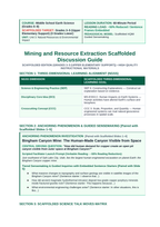 Mining & Resource Extraction Scaffolded Phenomena-Based Lesson: Bingham Canyon Mine: The Human-Made Canyon Visible from Space Teacher Discussion Guide sample page