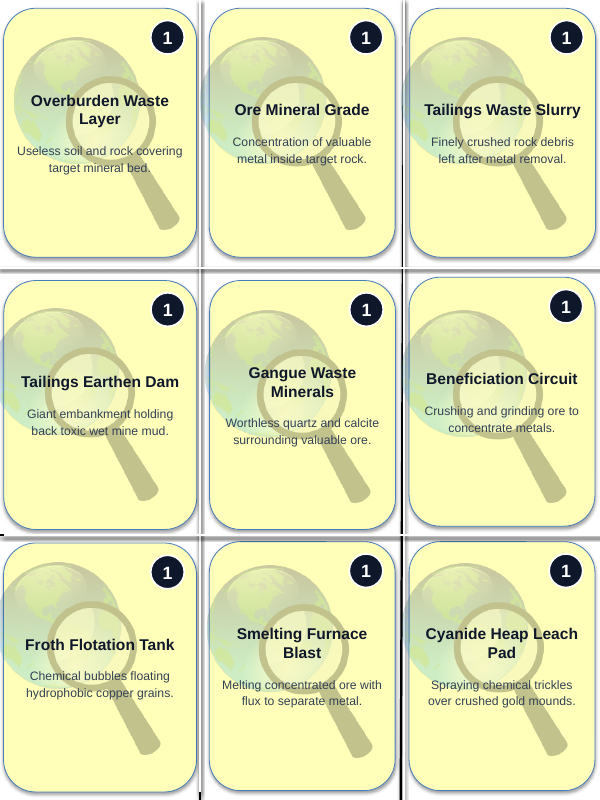 Mining & Resource Extraction Trivia Board Game sample page