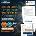 Modeling Earth's Layers Using Scaled Clay or Play-Doh Spheres Reading Worksheet cover