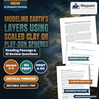 Modeling Earth's Layers Using Scaled Clay or Play-Doh Spheres Reading Worksheet cover