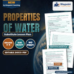 Properties of Water Substitute Lesson Plan cover